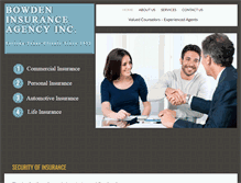 Tablet Screenshot of bowdeninsurance.com